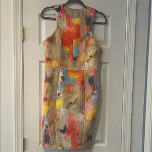 H&M Multicolor Abstract Mini Dress